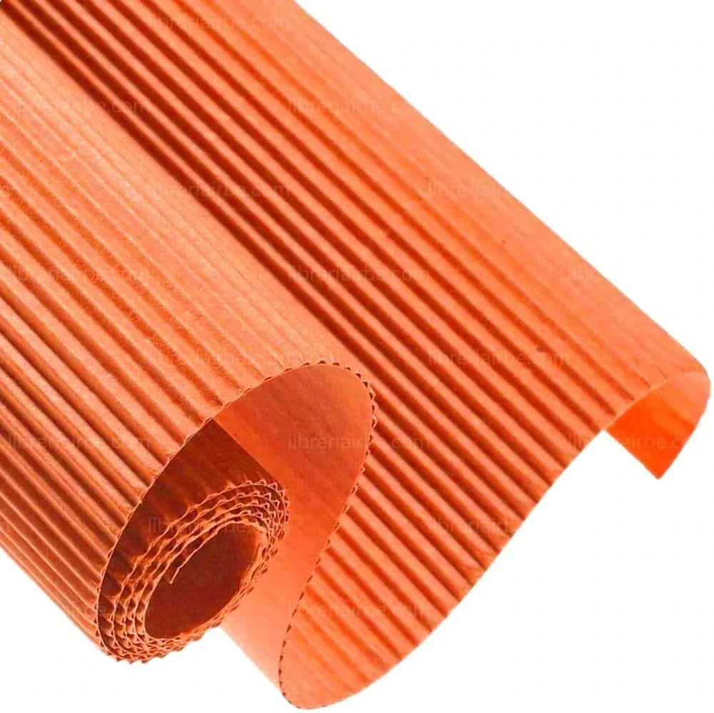 Corrugado naranja pliego opaco