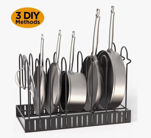 Estante organizador de olla metalico  2