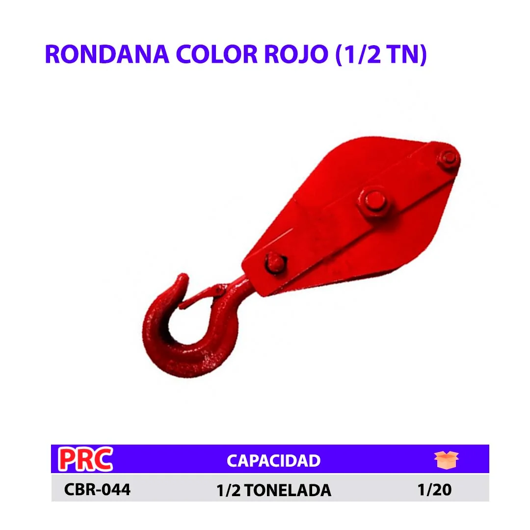 RONDANA ROJO  1/2 TON MCS 