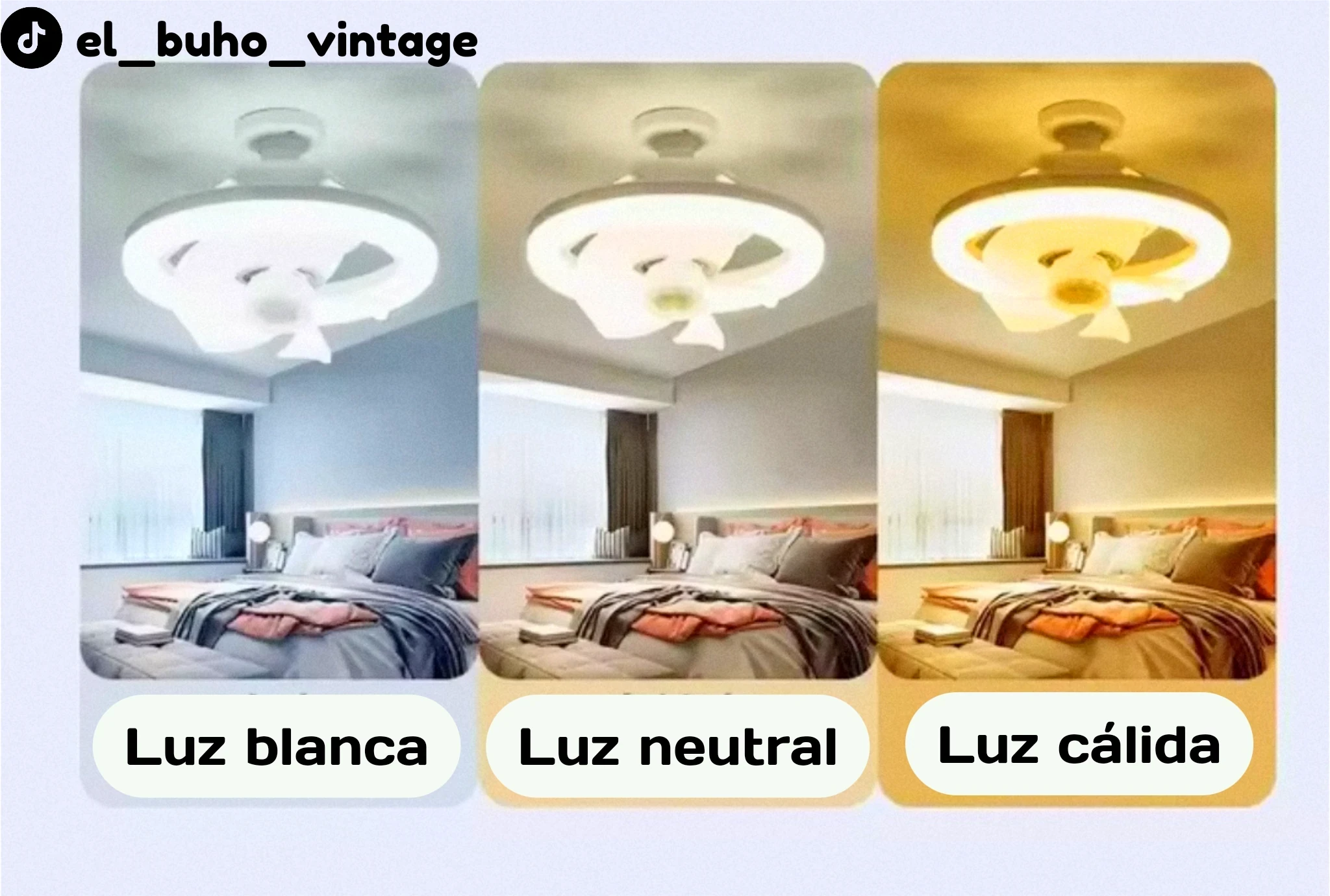 Foco Ventilador LED 360° 8