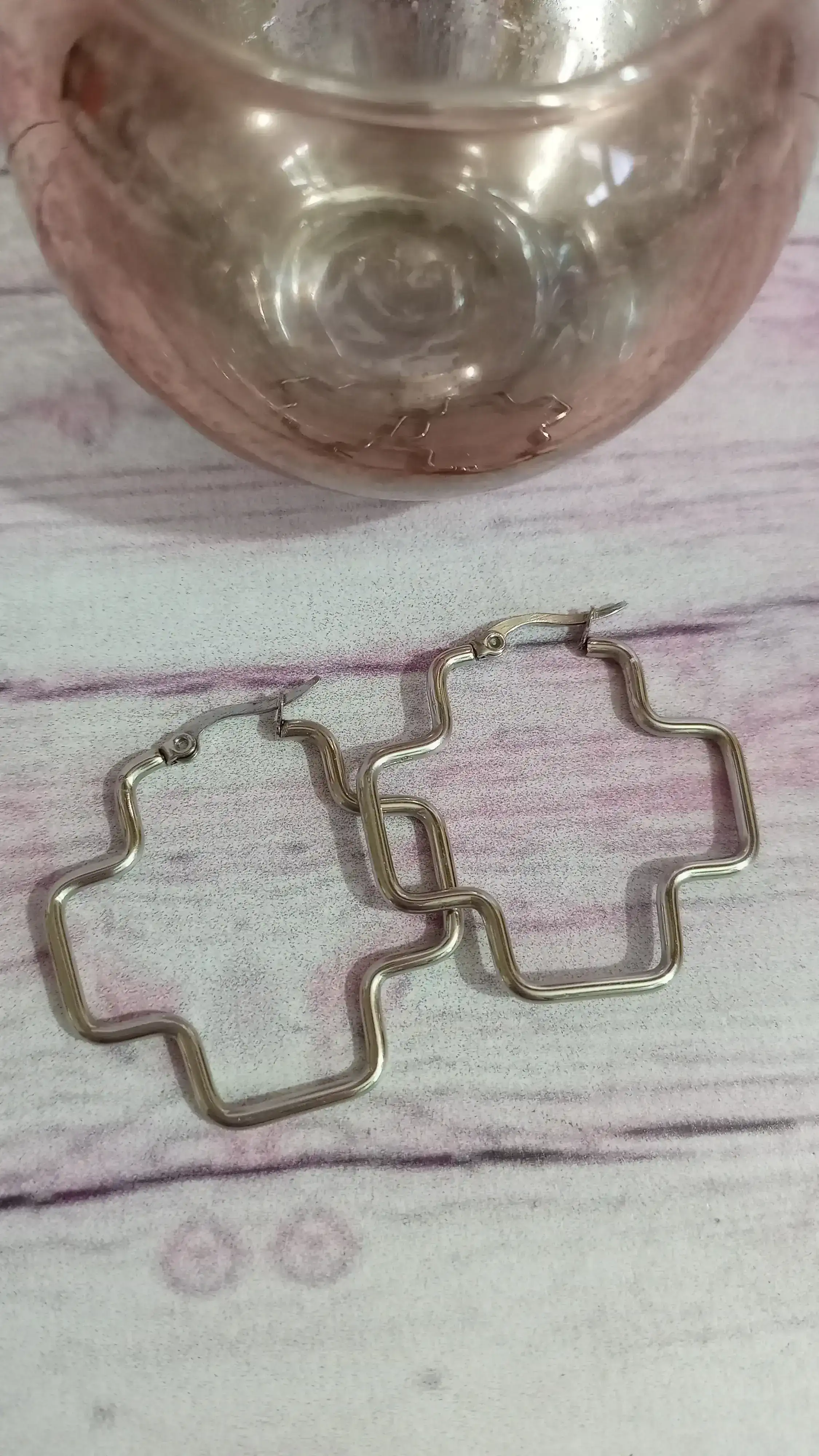 Argollas en forma de cruz de 30 mm
