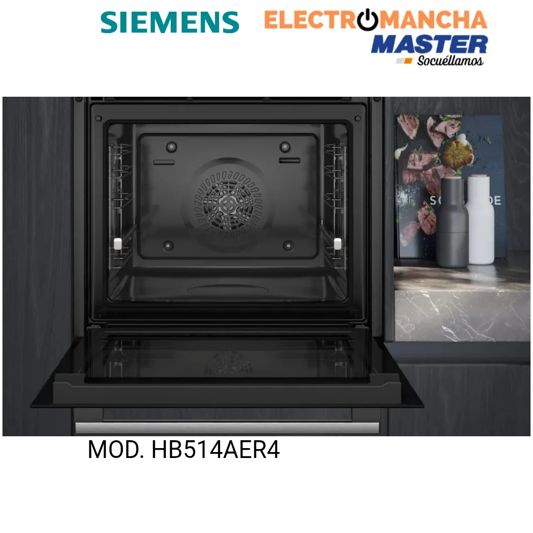 HORNO SIEMENS HB514AER4 MULTIFUNCION CRISTAL NEGRO A+ 3