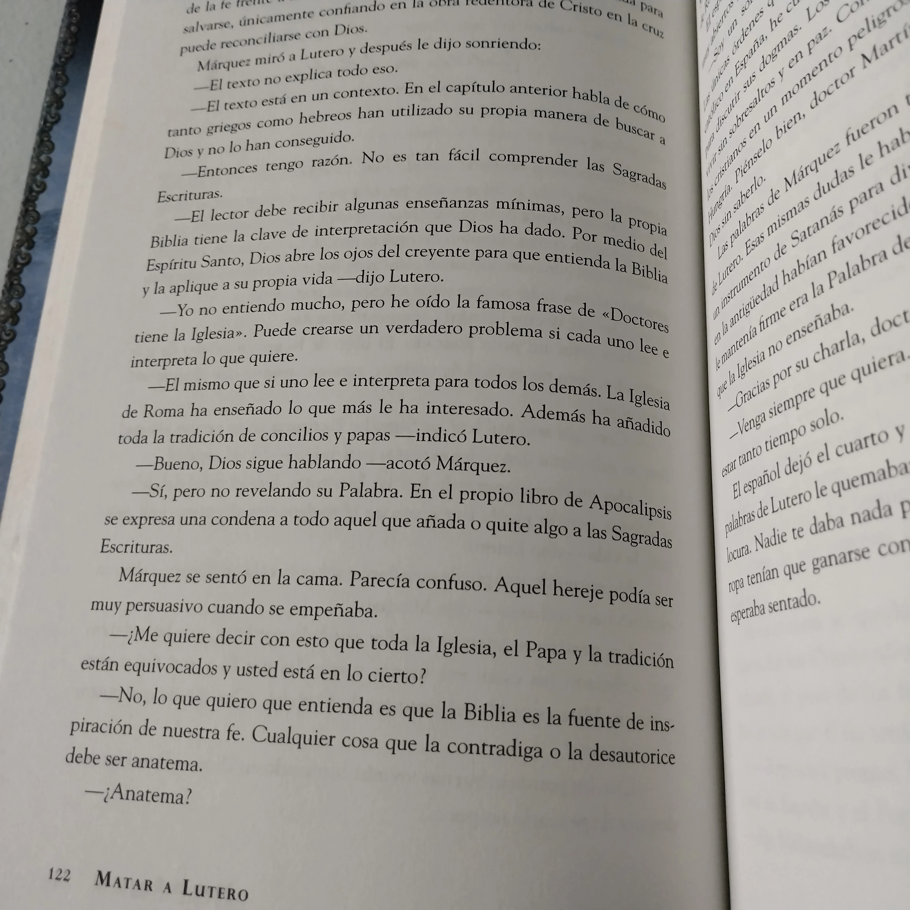 Matar a Lutero, Mario Escobar, usado  3