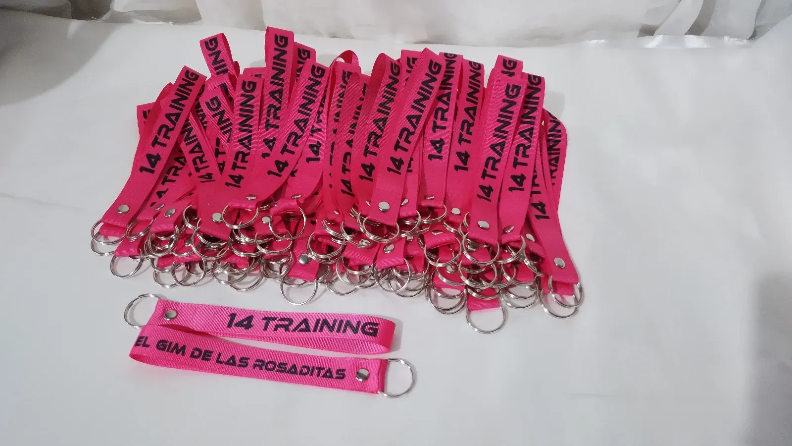 Llavero cinta 15cm con aro pack por 10 unidades  2