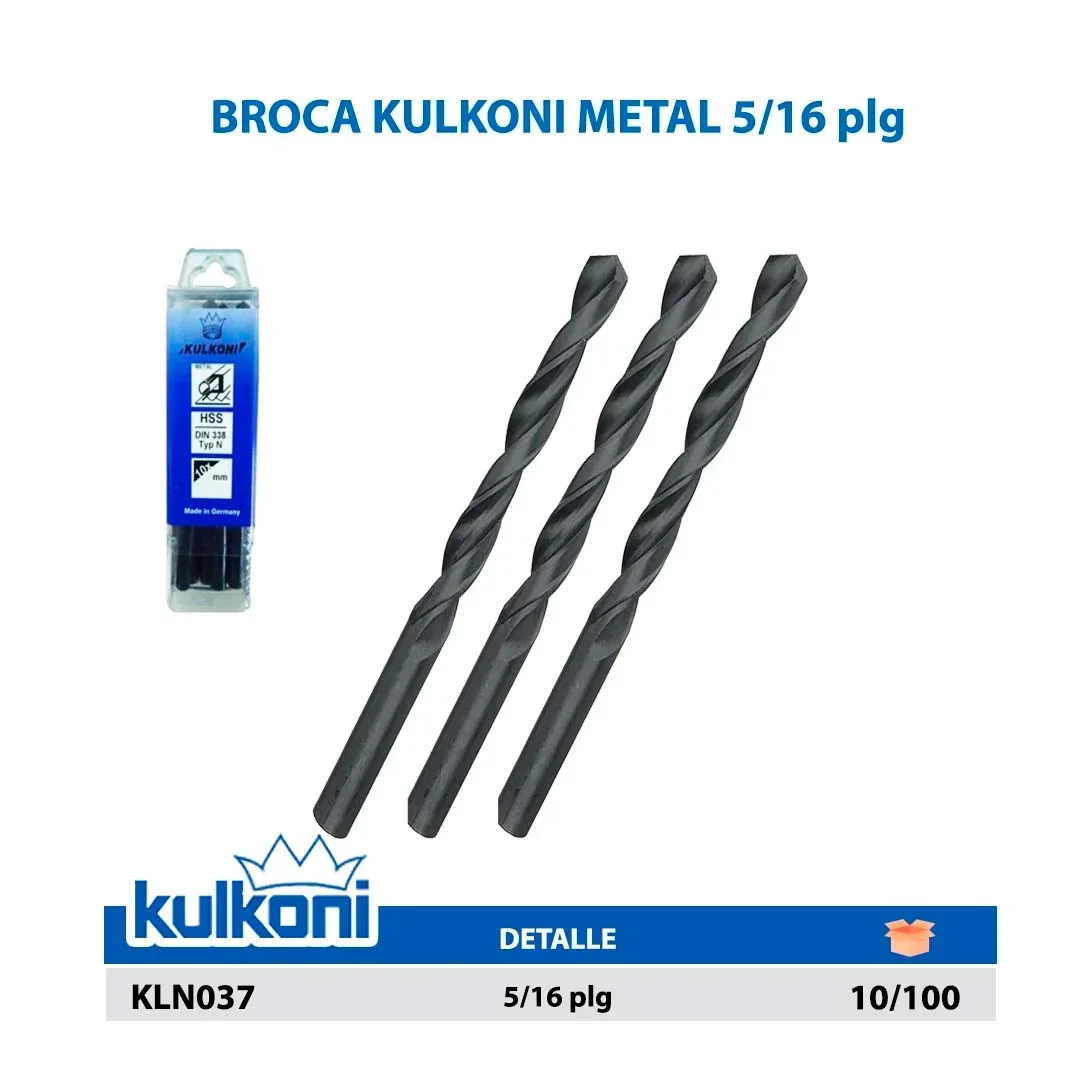 BROCA KULKONI METAL 5/16"