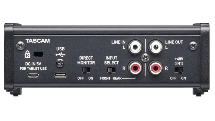 TASCAM INTERFASE PARA PROCESO DE AUDIO DIGITAL US-1X2 2