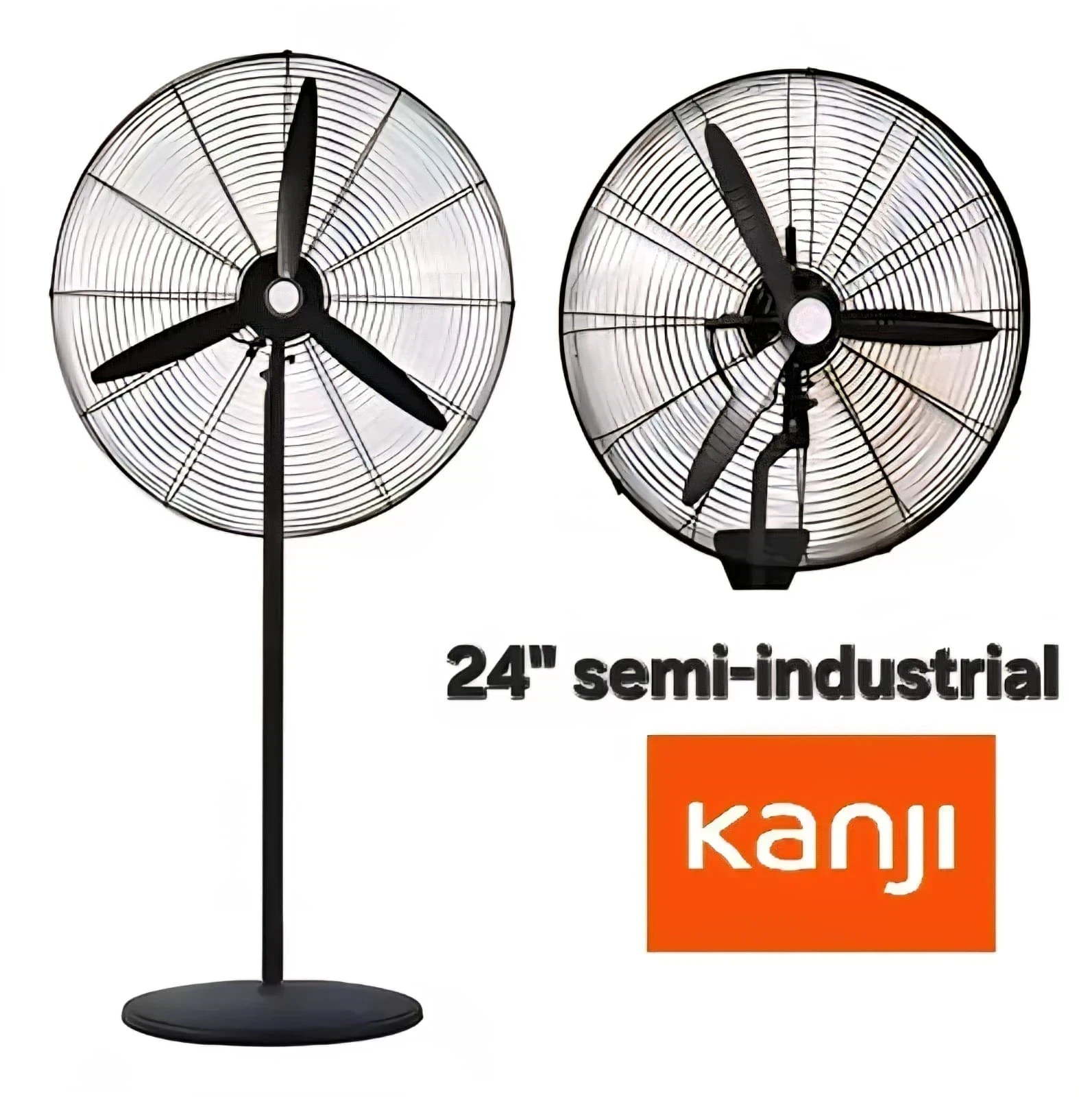 VENTILADOR SEMI-INDUSTRIAL KANJI 24" PIE Y PARED