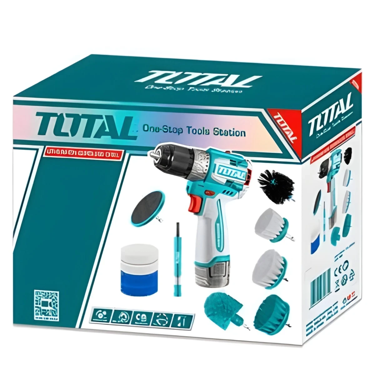 TOSLI240786 Combo taladro atornillador 16v 60nm + kit de limpieza total 4