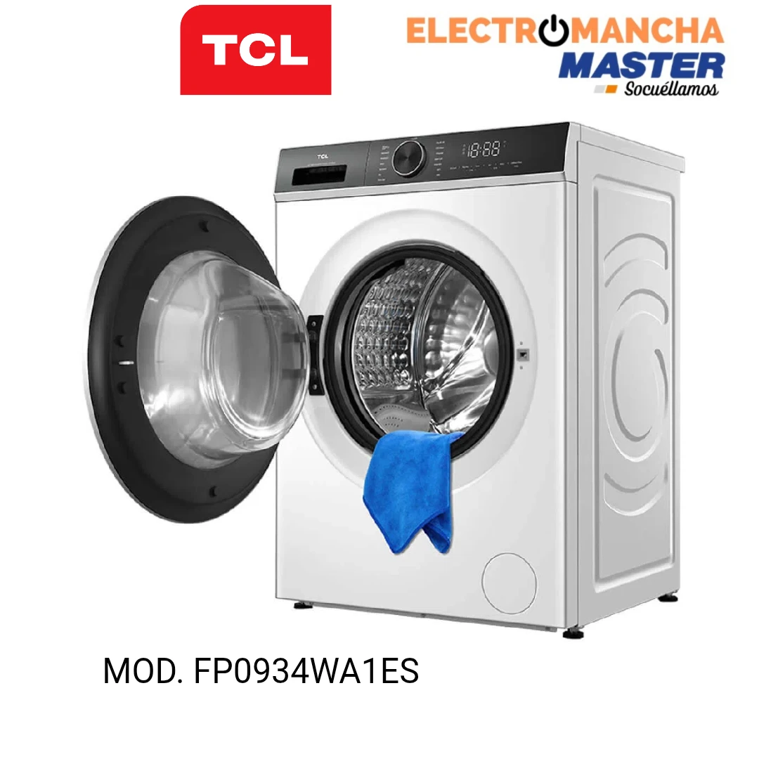 LAVADORA TCL FP0934WA1ES 9 KG. 1400 RPM. CLASE A  8