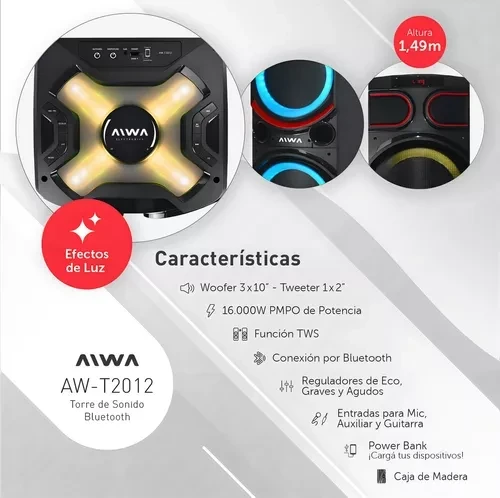 Parlante AIWA AW-T2012 5