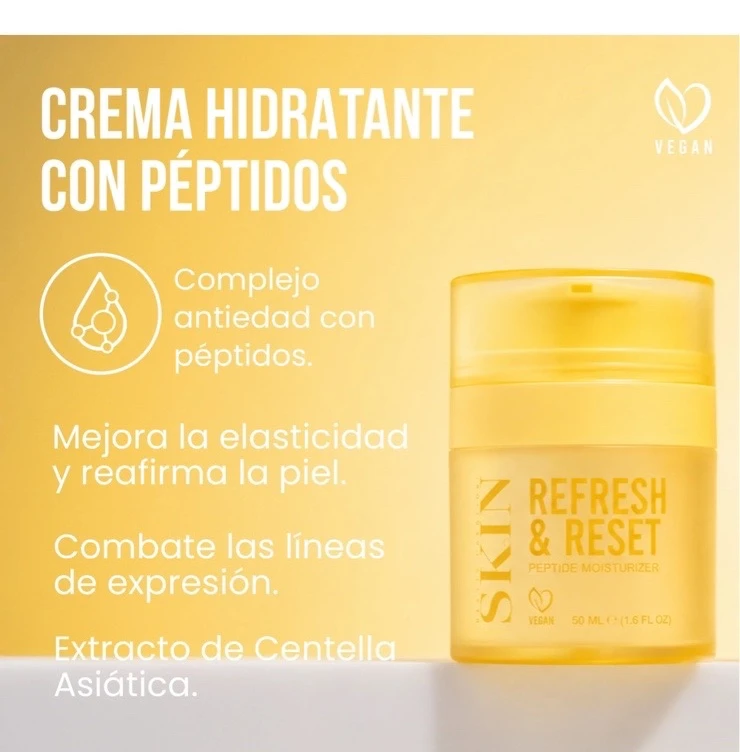 HIDRATANTE CON PÉPTIDOS - REFRESH & RESET beauty creations 2