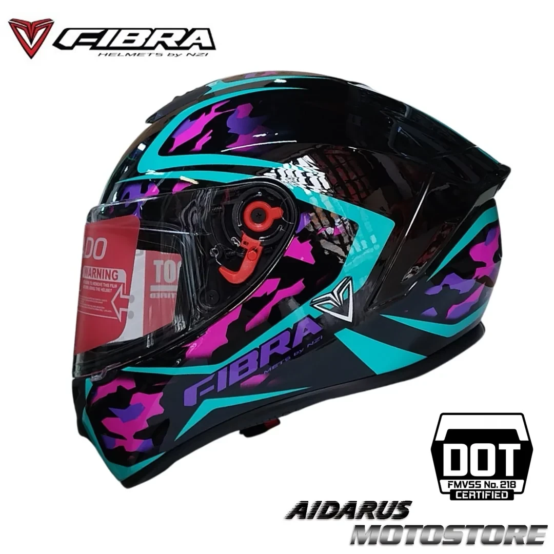 CASCO FIBRA GIGA DISEÑO BRILLO