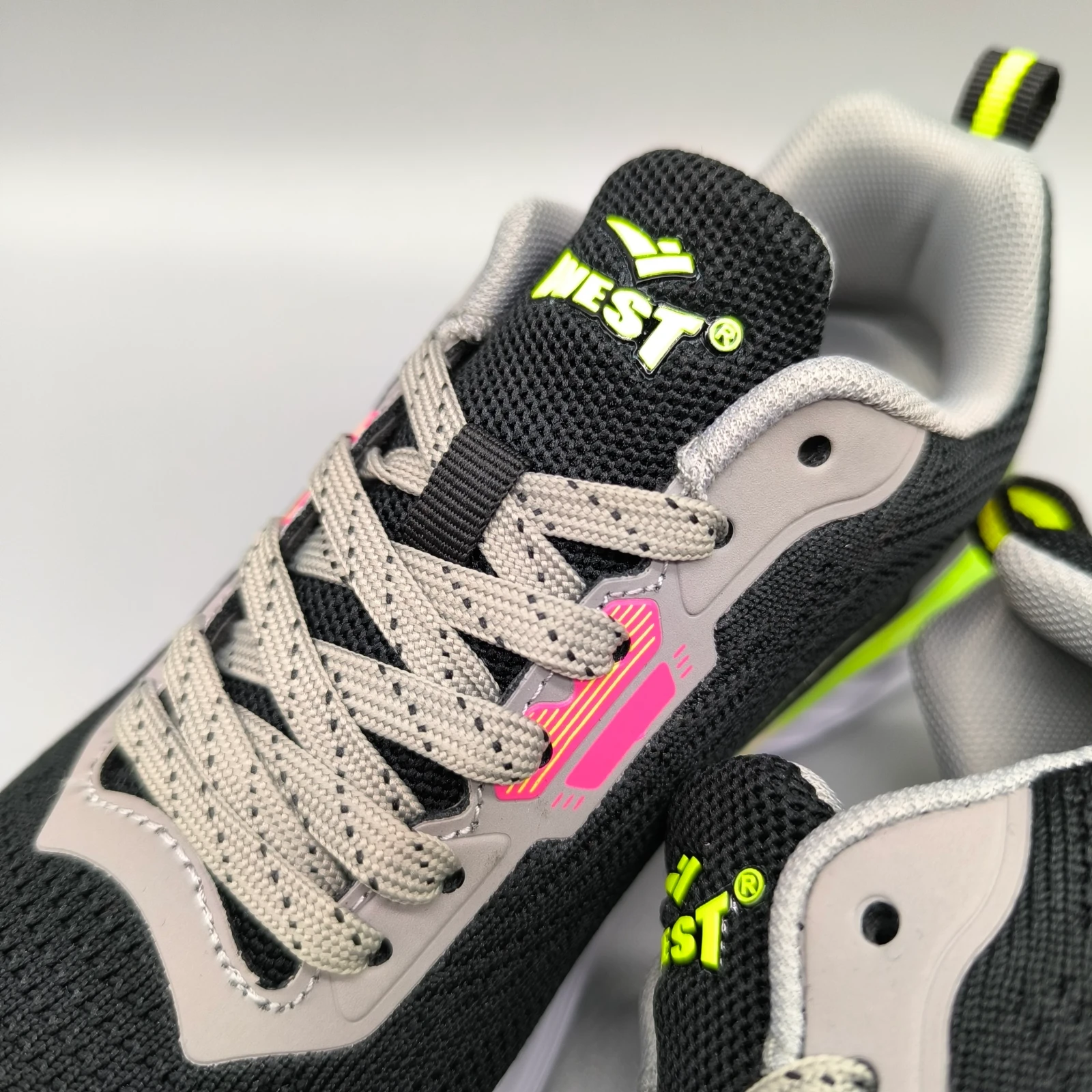 WEST DE DAMA BLACK/ LT GRAY/ LIME  2