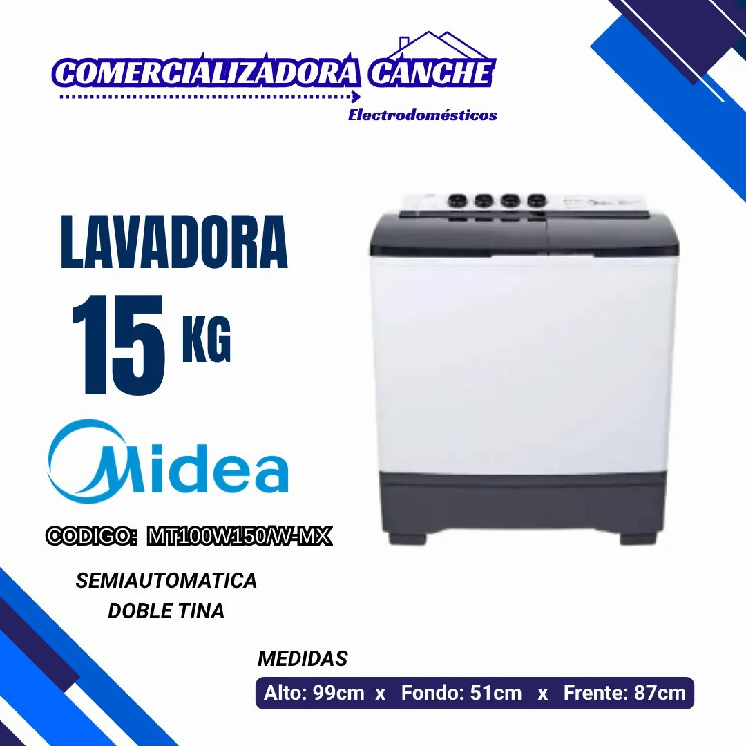 LAVADORA 15KG MIDEA