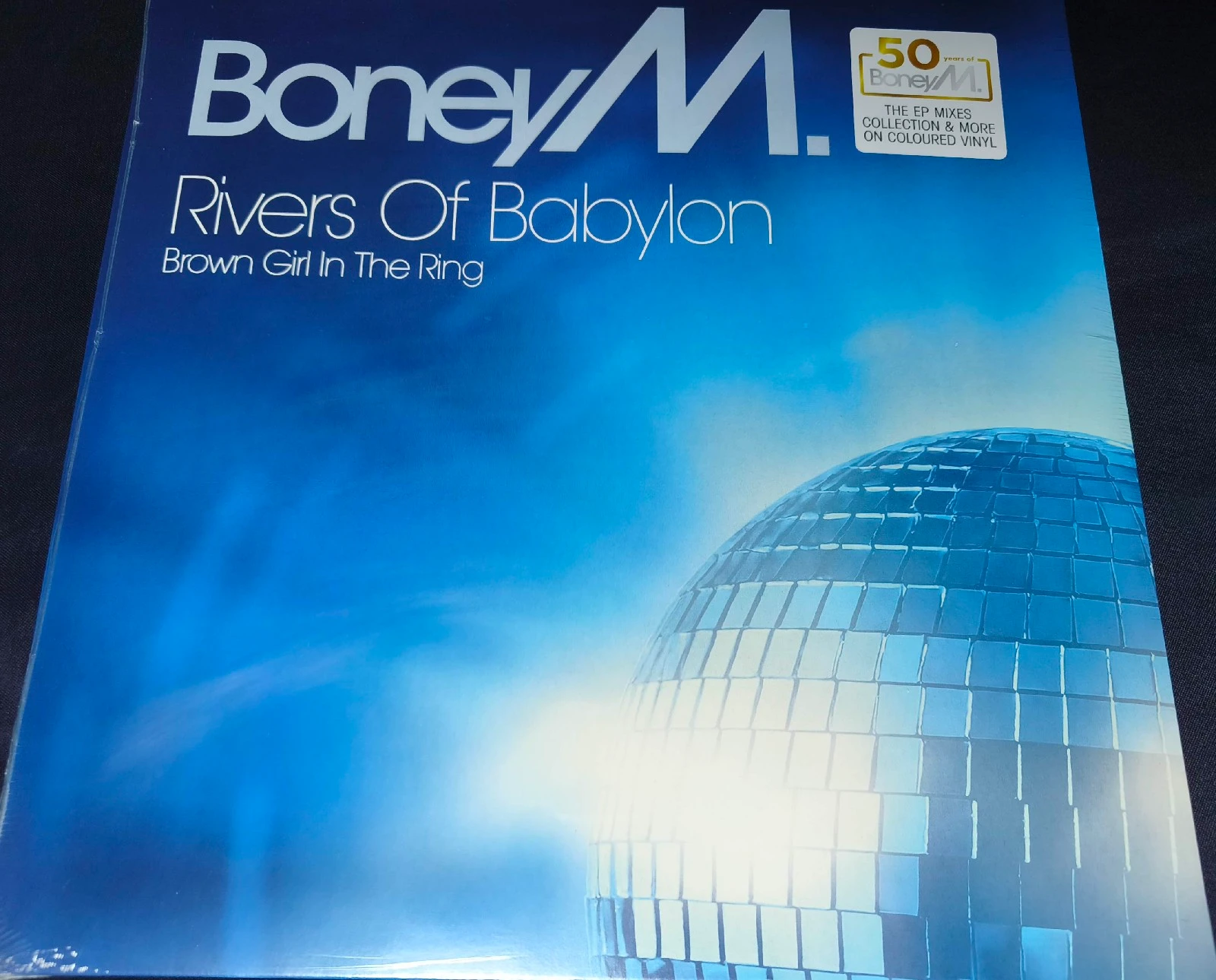 Boney M - Rivers Of Babylon (VINILO CLEAR LIGHT BLUE EP 12")(GERMANY)