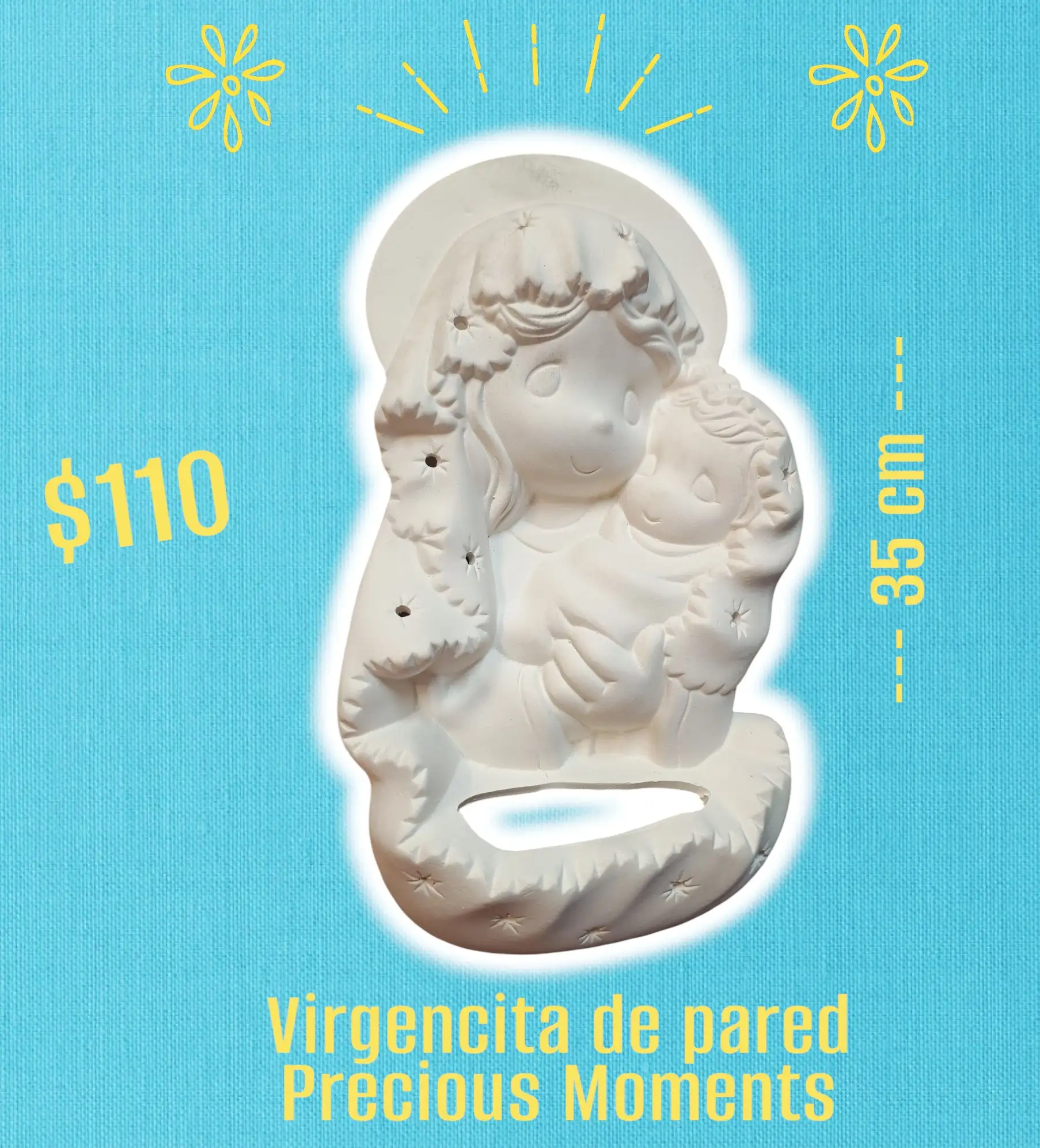 Virgencita de pared precious moments 