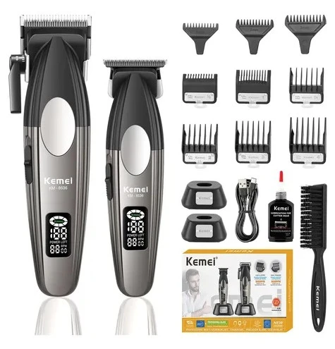 Cortapelos Kemei Profesional Inalámbrico Con Pantalla L 2