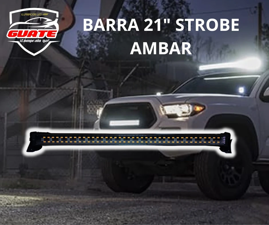 BARRA LED STROBE 21" ÁMBAR 