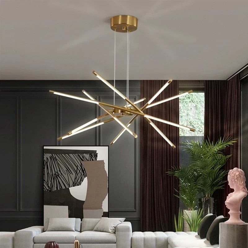 LAMPARA COLGANTE LED ARAÑA GOLD 71W  4