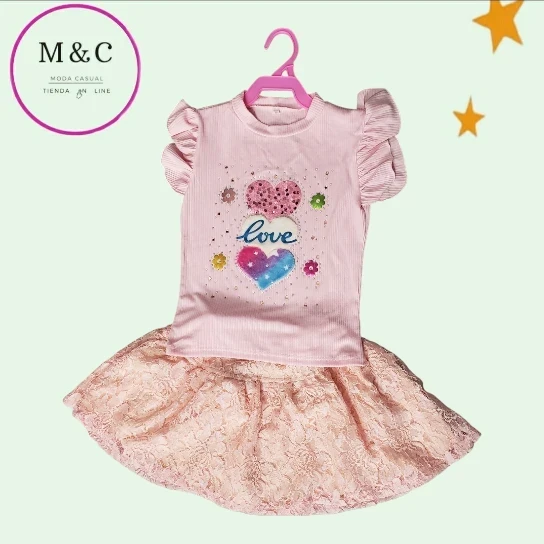 Conjunto T-G niña 4