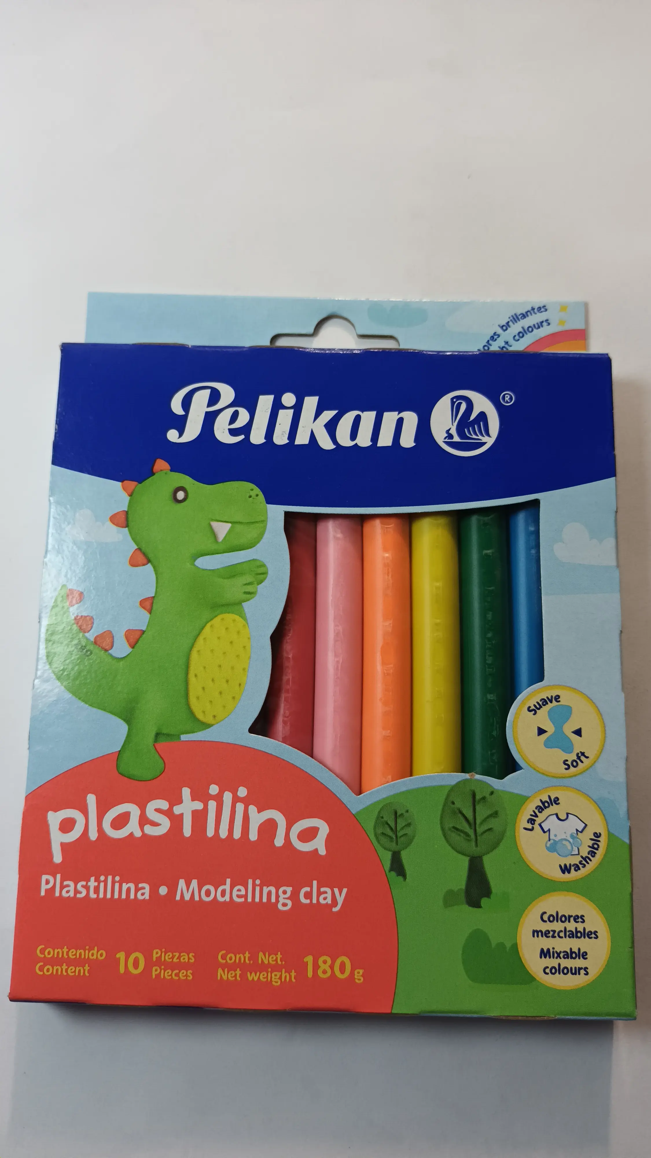PLASTILINA PELIKAN BRILLANTE CAJA 10 BARRAS