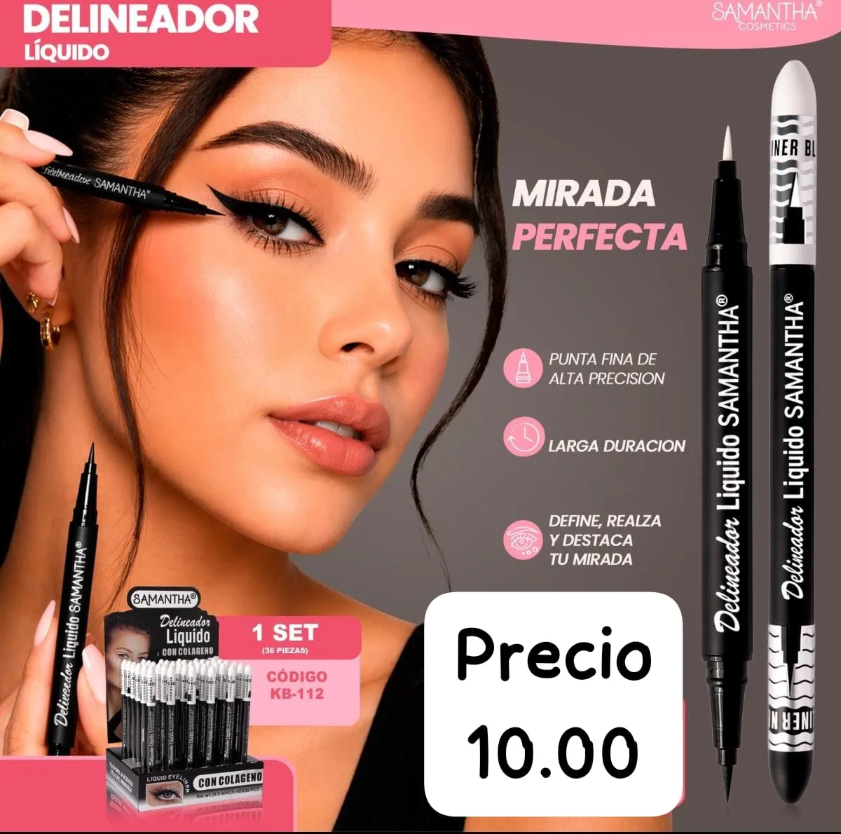 Delineador dúo Blanco y negro