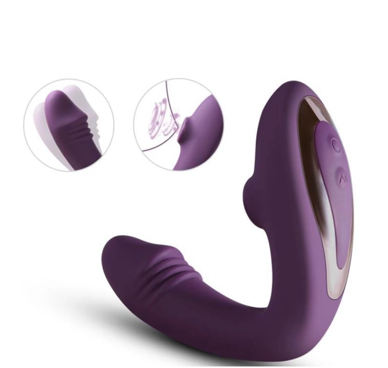 Vibrador Succionador 2 En 1 Control Remoto 2