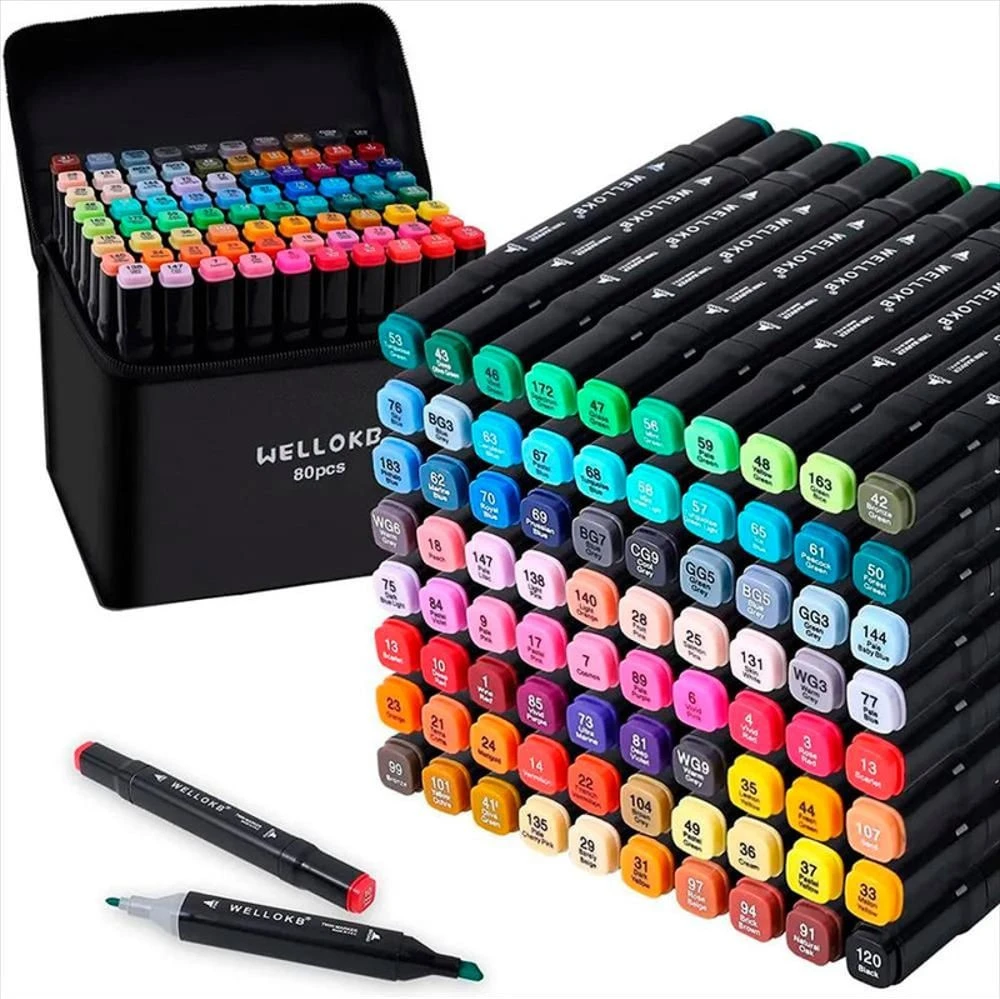 MALETA MARCADORES DOBLES X80