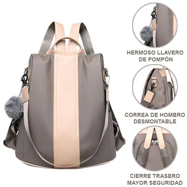 BLACK MAMUT Mochila Antirrobo, bolso casual mujer 