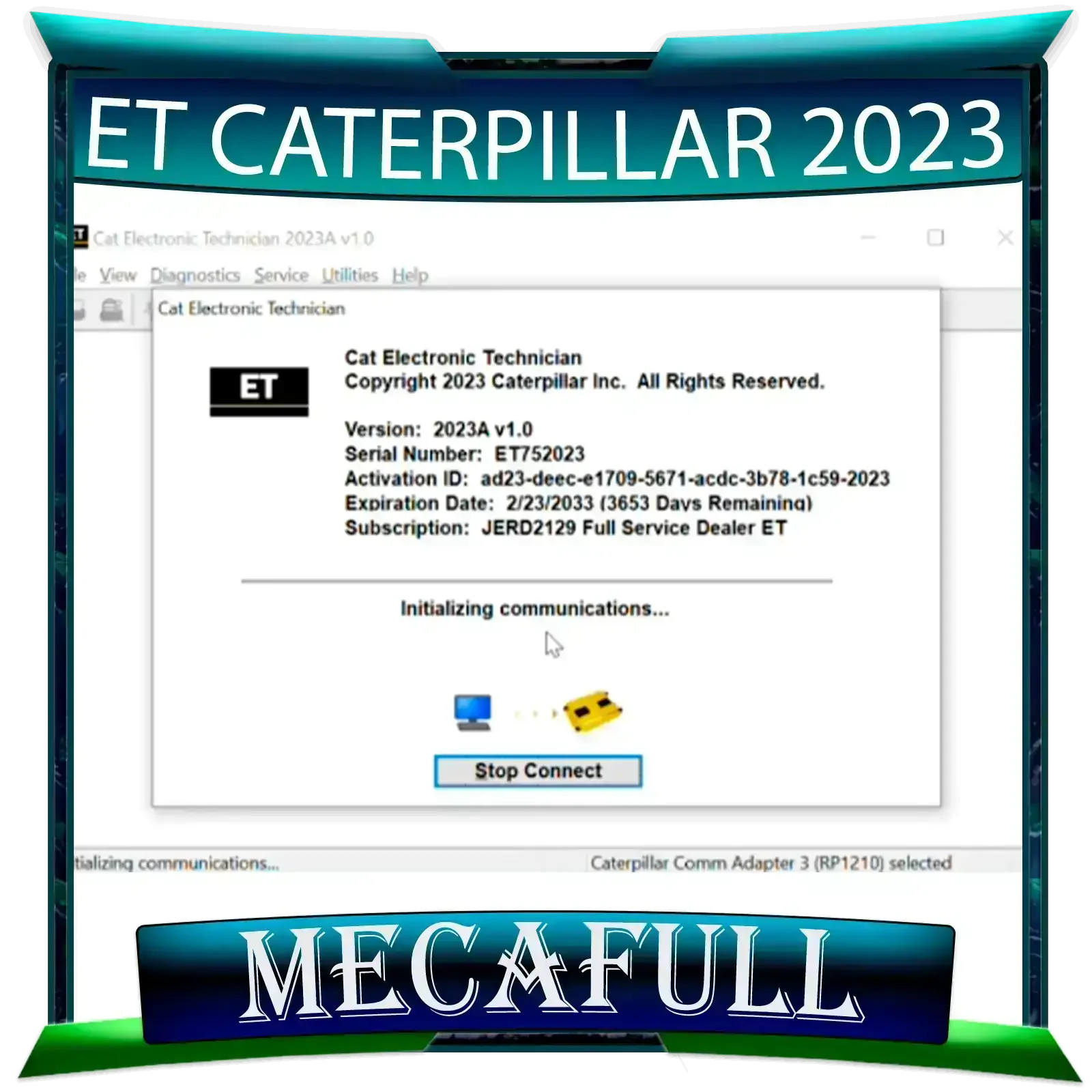 ET CATERPILLAR 2023 + FACTORY PASWORD 10 DIGITOS