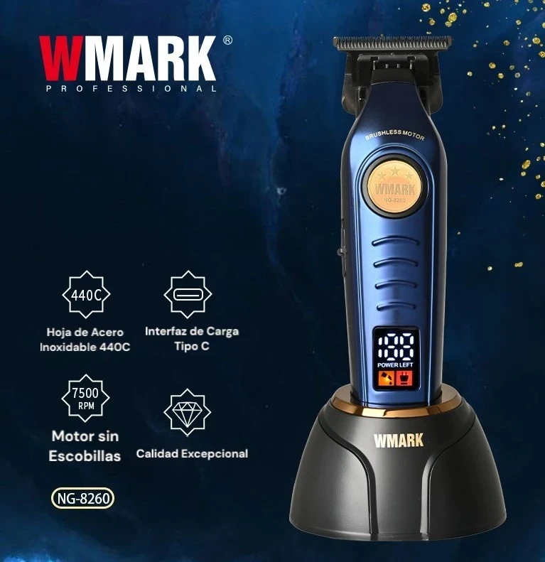 TRIMMER DE PELO INALÁMBRICA 8000 RPM WMARK