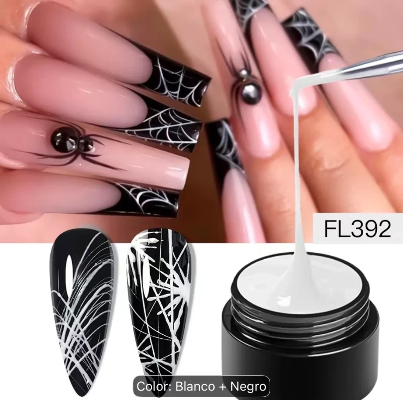 lumera beuty gel spider fl392 blanco