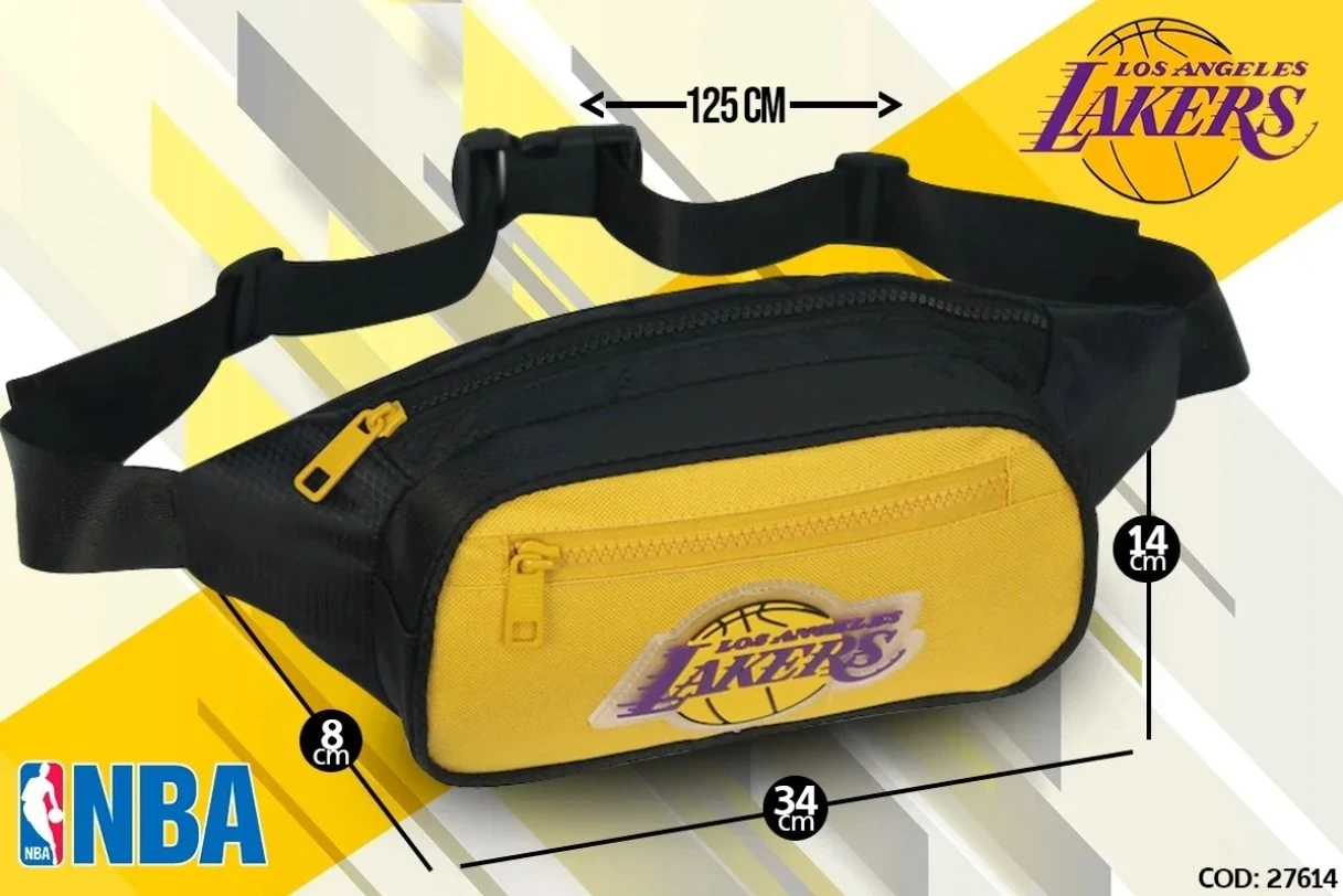 Riñonera NBA LAKERS negro amarillo 2