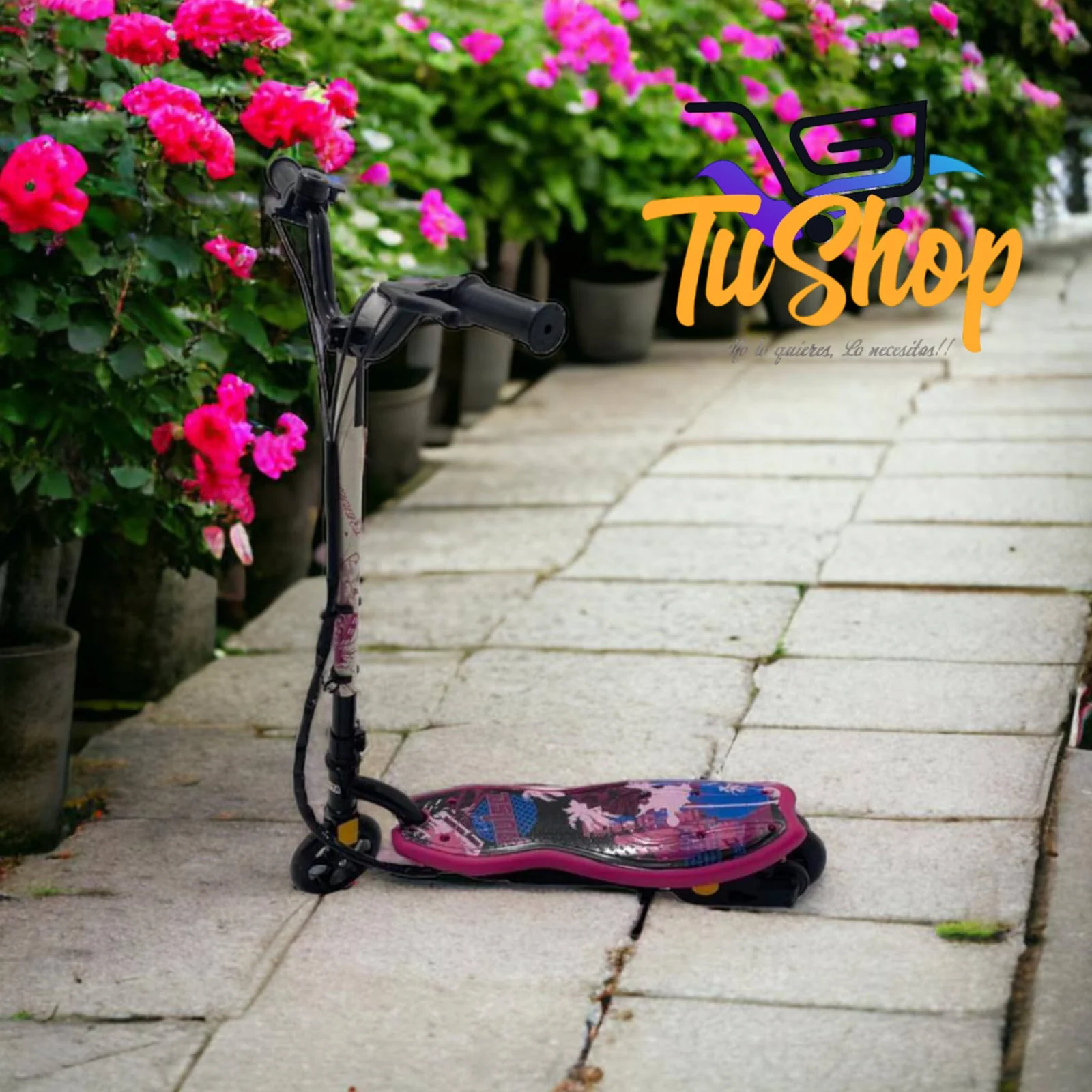 Patineta Eléctrica Scooter Monopatín Para Niños de 5 a 15 Años Plegable