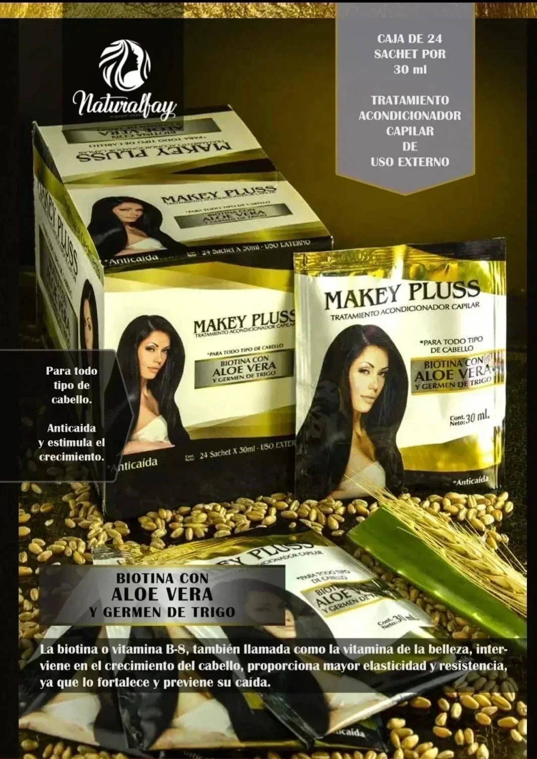 makey pluss tratamiento biotina con aloe vera