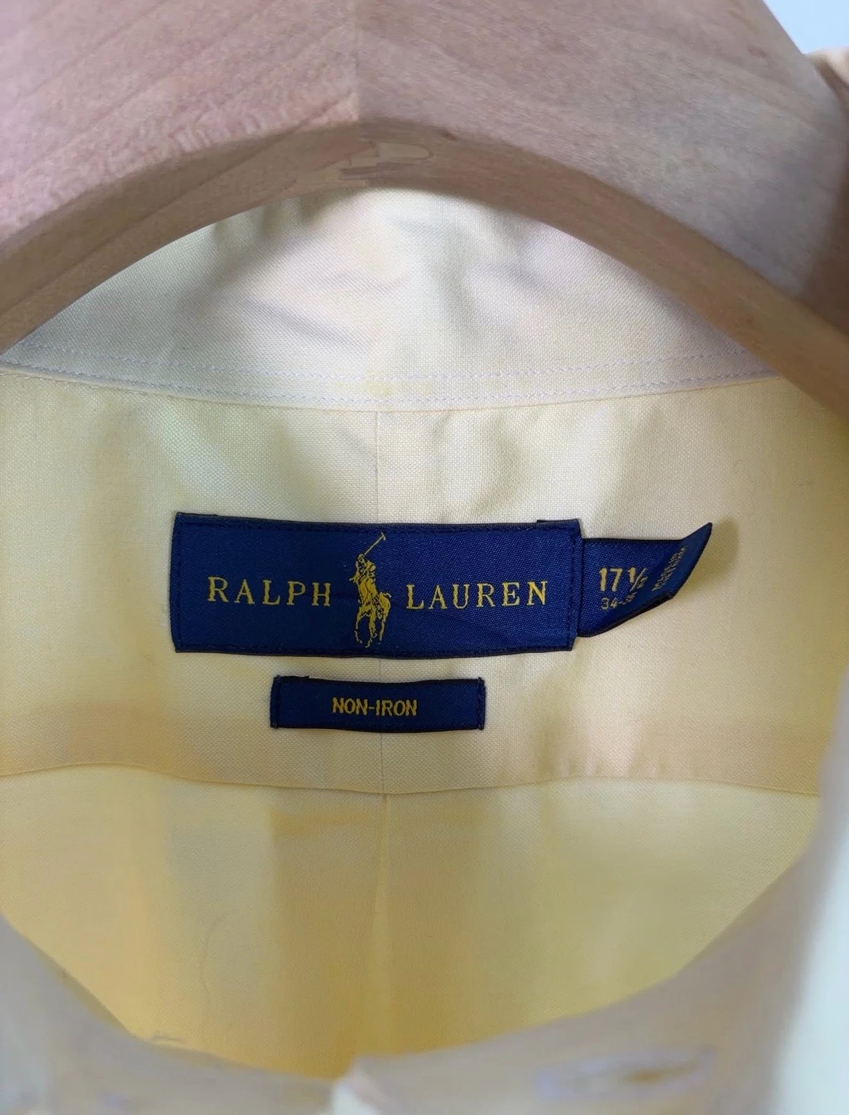 Camisa PoloRalphLauren “Non-Iron” Amarilla Pastel 4