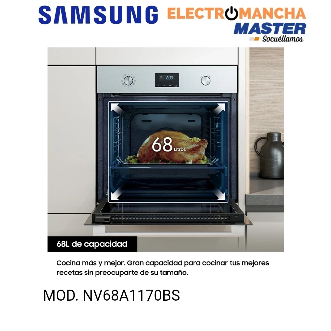 HORNO SAMSUNG NV68A1170BS PIROLITICO MULTIF. A INOX 3