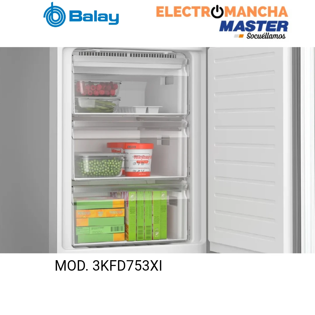 FRIGO COMBI BALAY 3KFD753XI INOX 2,03*60 NF CLASE D 7