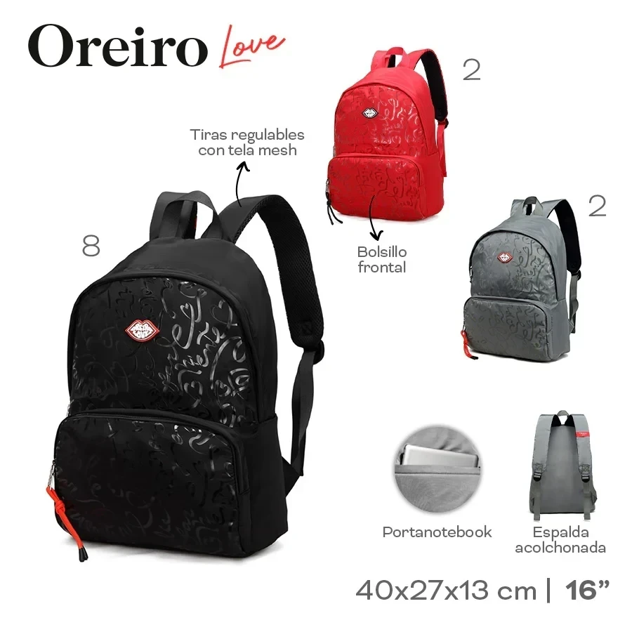 MOCHILA OREIRO LOVE 22660
