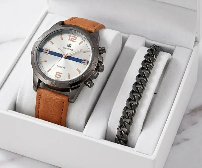 Reloj Cuarzo y Pulsera Black 4