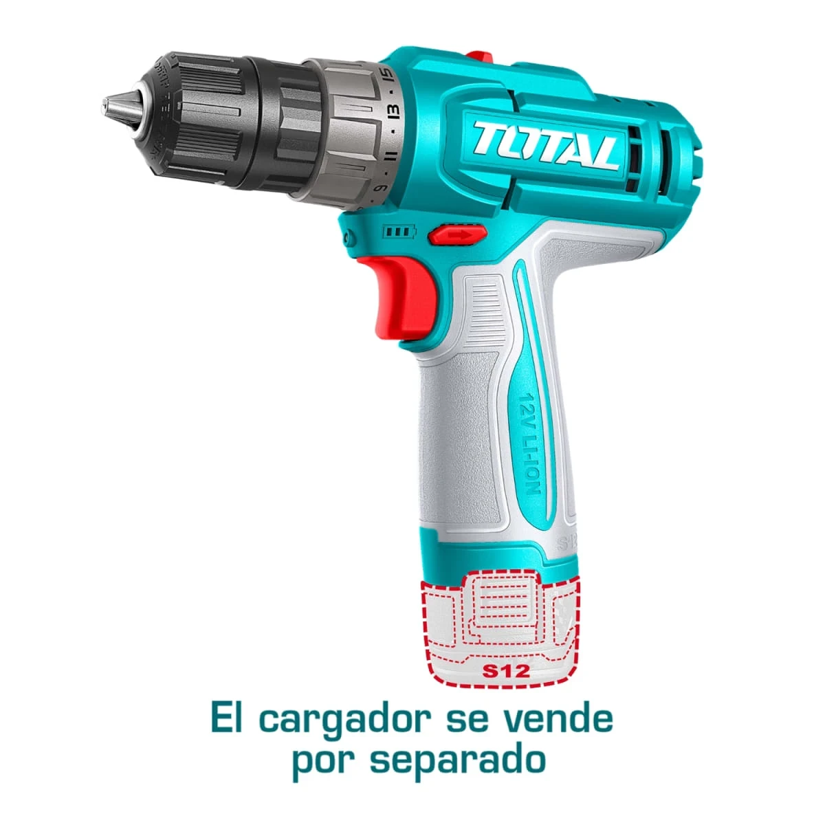 TDLI12206 Taladro atornillador 12v 20nm + 2 batería tipo c total 3