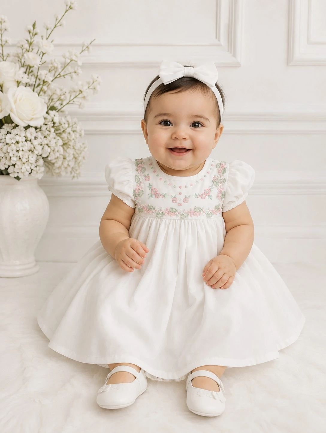 VESTIDO CORTO DE BEBÉ 