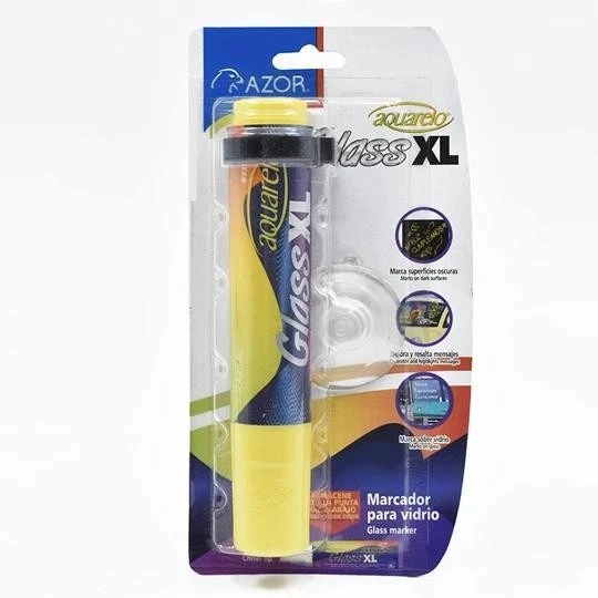 marcador amarillo xl para vidrio azor