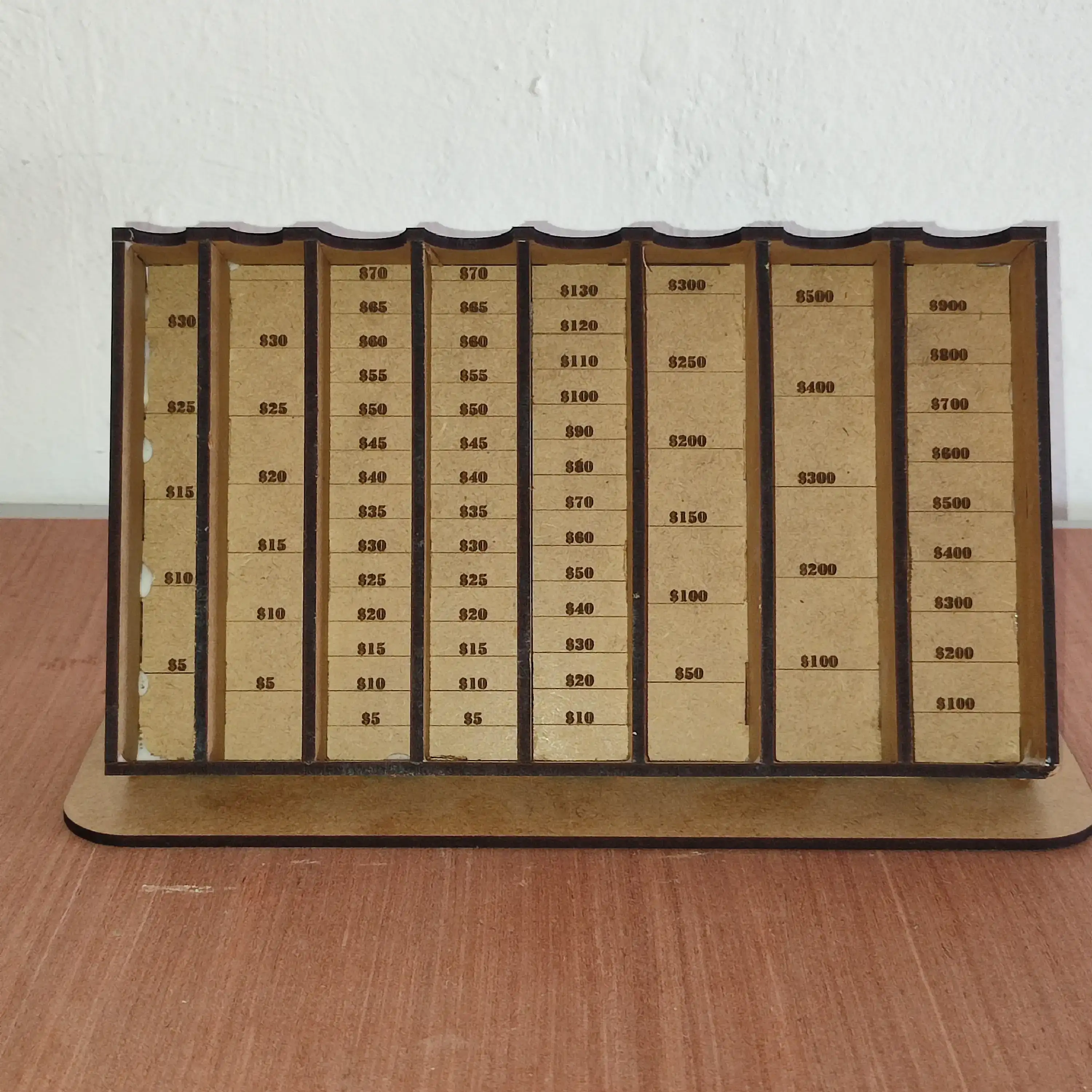 Organizador de monedas mdf  2