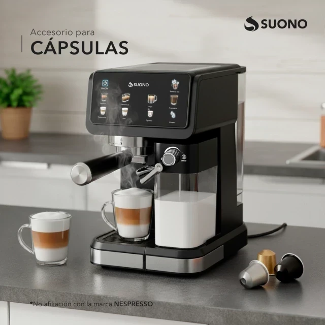 Cafetera Espresso Automática Suono 1.5L 20 Bar 3