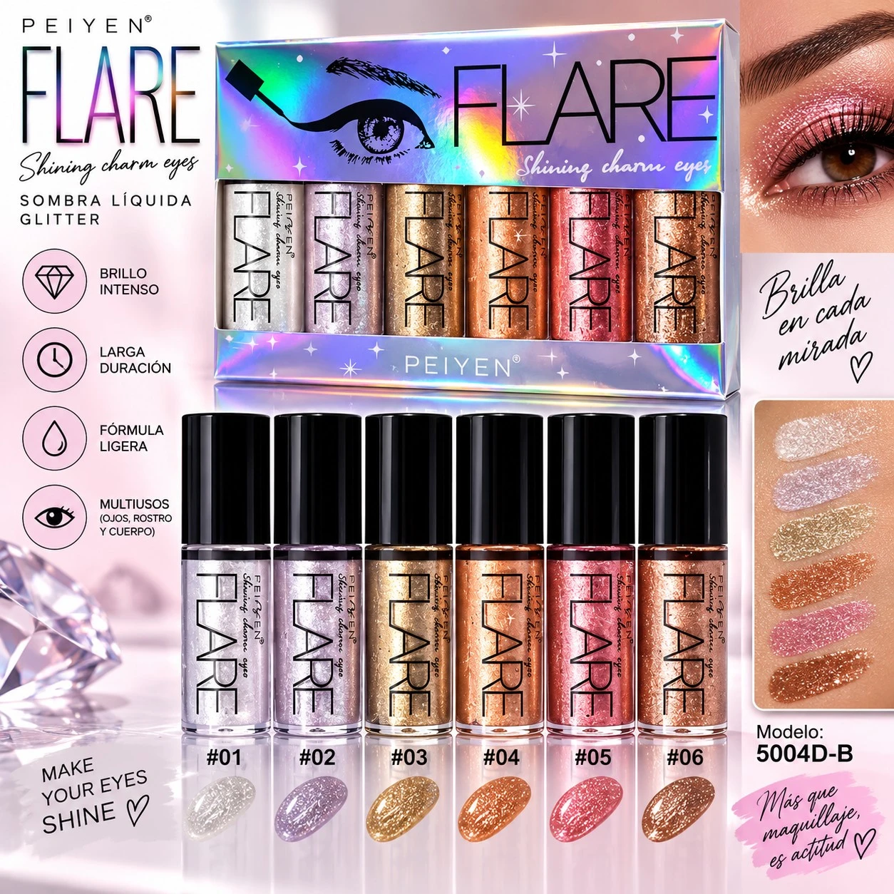 lumera beuty delineador de ojos x6