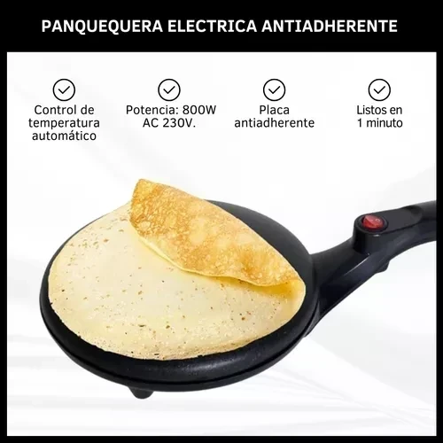 Panquequera Eléctrica Dinax 800w 7
