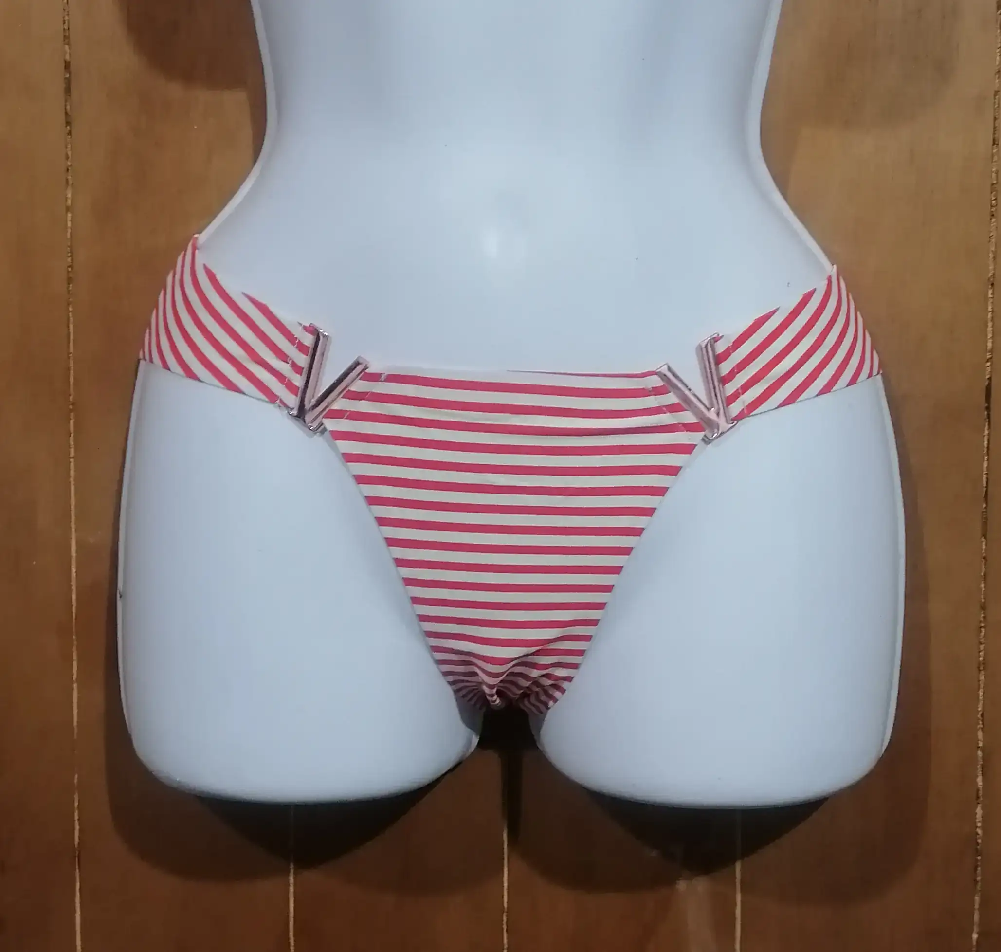 Vikiny Banco con rayas naranja