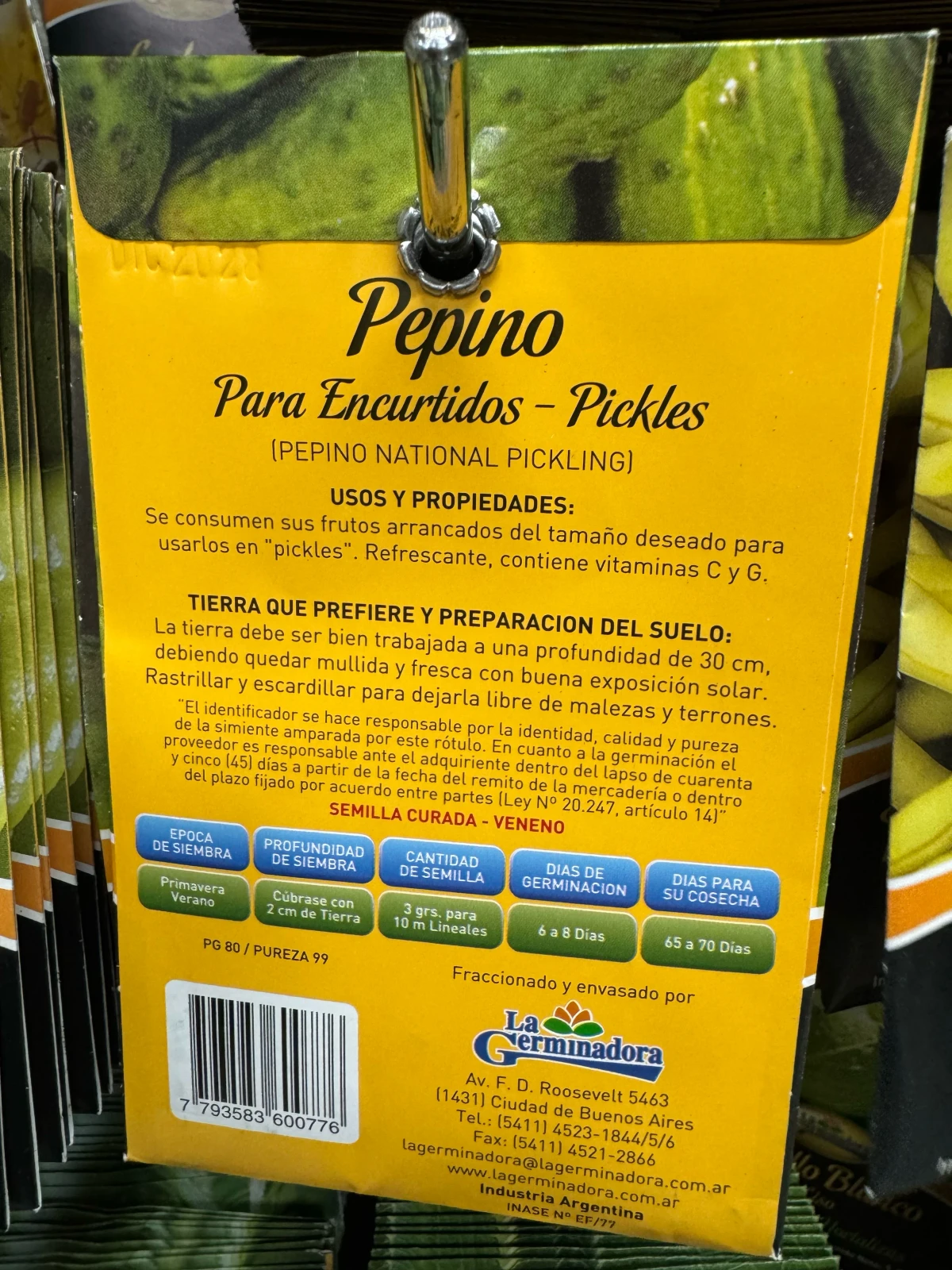 Pepino semillas de hortalizas  2