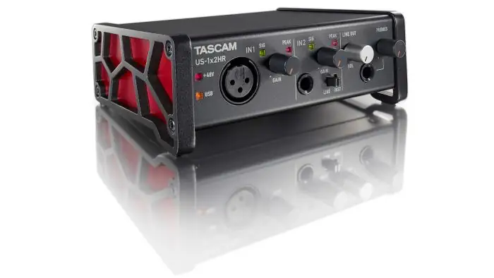 TASCAM INTERFASE PARA PROCESO DE AUDIO DIGITAL US-1X2